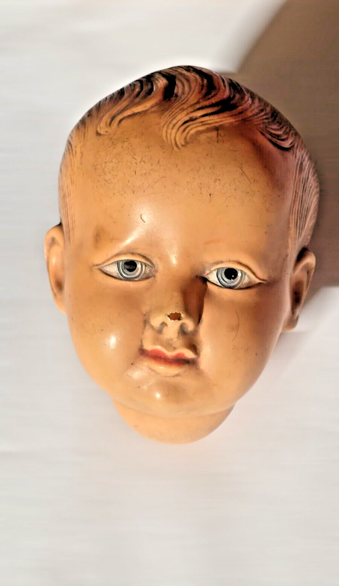 Hochet En Celluloïd Poupée Ancienne ,snf, Petit Collin Ours