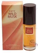 COTY WILD MUSK BY COTY 1.5 OZ /44 ML COLOGINE SPRAY FOR WOMEN NEW IN BOX