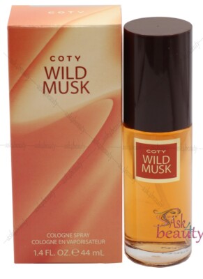COTY WILD MUSK BY COTY 1.5 OZ /44 ML COLOGINE SPRAY FOR WOMEN NEW IN BOX