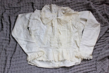 Antique Ivory Color Victorian Women's Blouse Very Lacy Bust 36