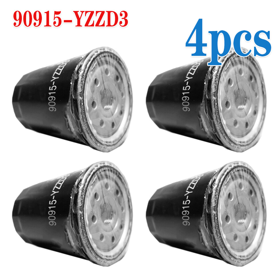 Genuine Toyota Oil Filter 3-Pack With Gaskets - OE OEM 90915-YZZD3 & 90430-12031 - Fits Tacoma, 4Runner, Tundra, Sequoia