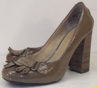 Levity NICOLO Womens Heels US 8 light Brown Leather Penny Loafer Kiltie 5689