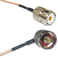 RG316 SO239 UHF Female to N MALE ANGLE RF Cable Rapid-SHIP LOT