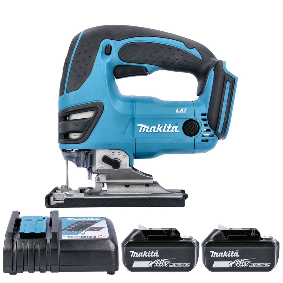 Makita DJV180 18V Cordless Li-ion Jigsaw With 2 x 5.0Ah Batteries & Charger