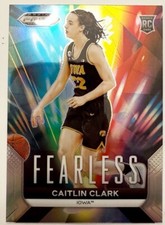 2024 Prizm Draft Picks CAITLIN CLARK FEARLESS SILVER PRIZM RC #24 MINT