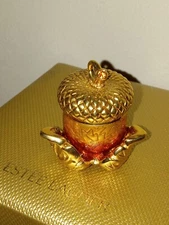 2004 Estee Lauder Intuition Acorn Amulet Compact Solid Perfume 1.5" 2004 EMPTY