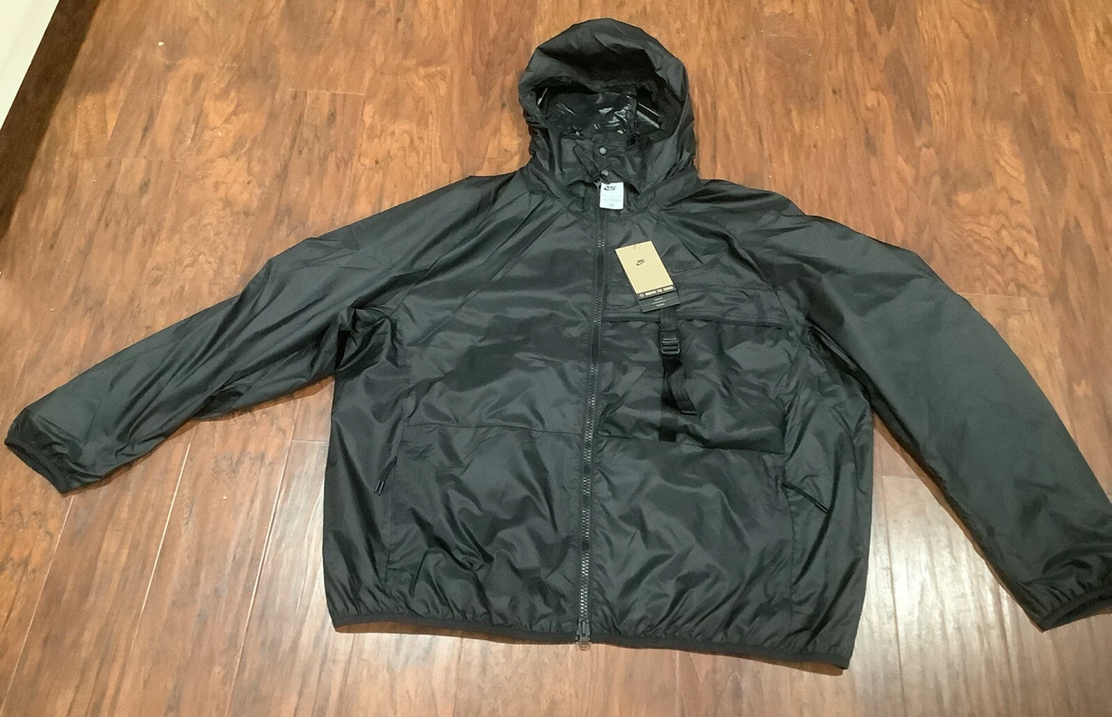 Nike Jacket Mens XL Black Sportswear Windrunner Windbreaker Fb7903-010