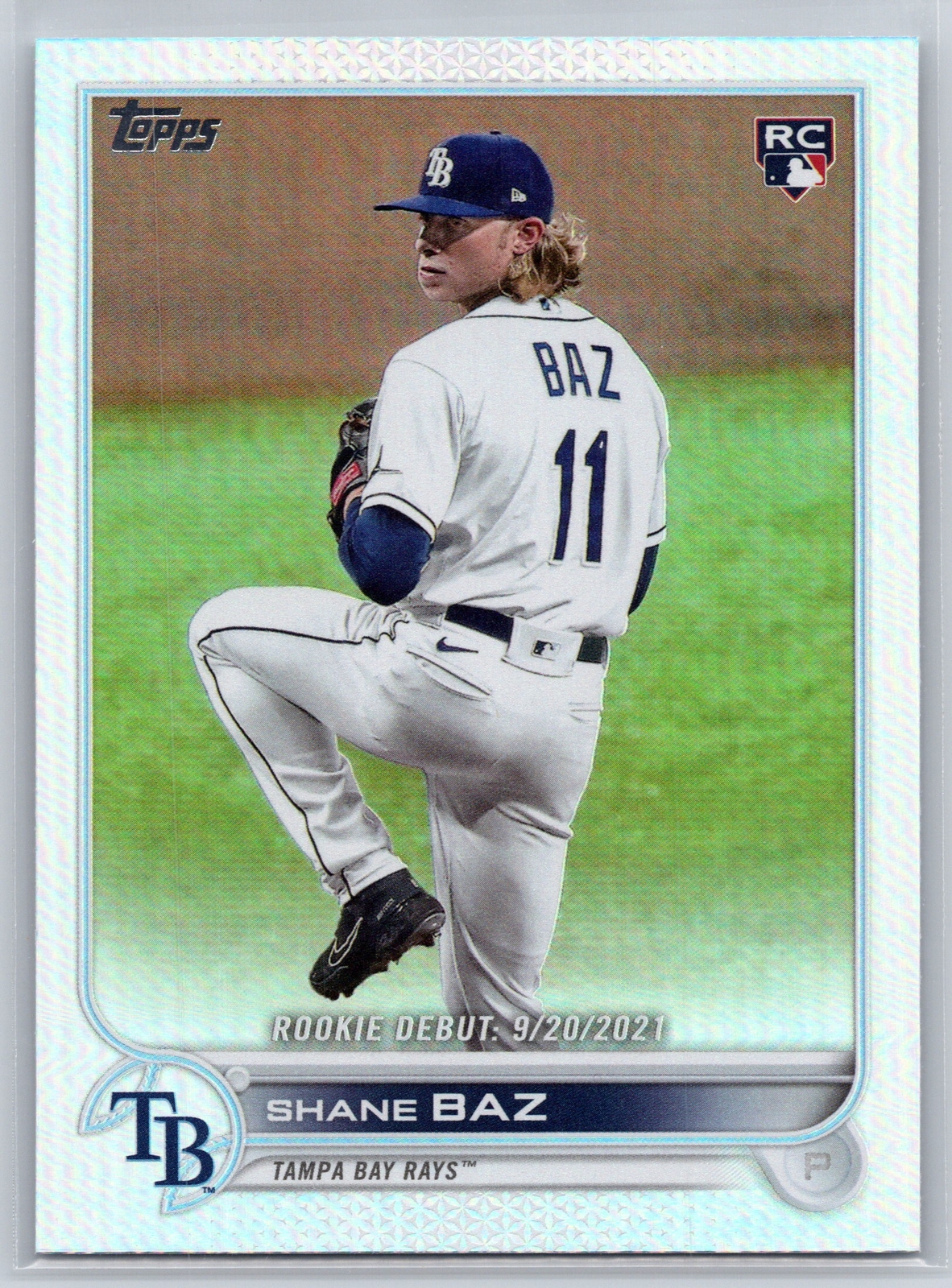 2022 Topps Update #US240 Shane Baz Rainbow Foil