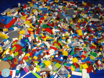 random lego pieces