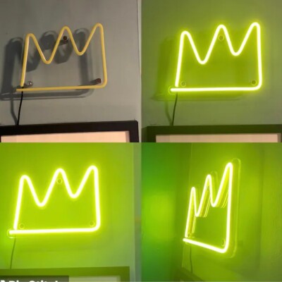 Crown Vivid LED Neon Sign Lamp Light Flex Acrylic Wall Decor Windows Display