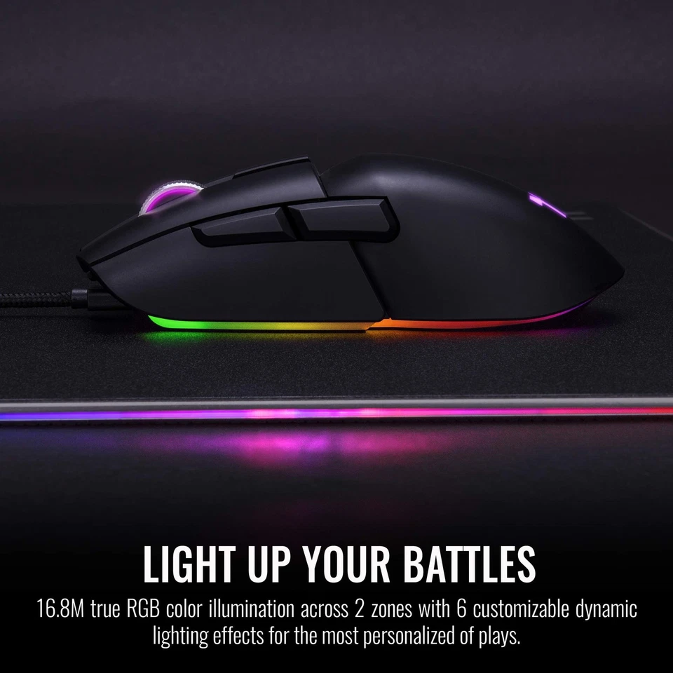Argent M5 Gaming Mouse, 16.8M RGB Color Software Enabled, 8 Customizable Dyna... - Image 4 of 4