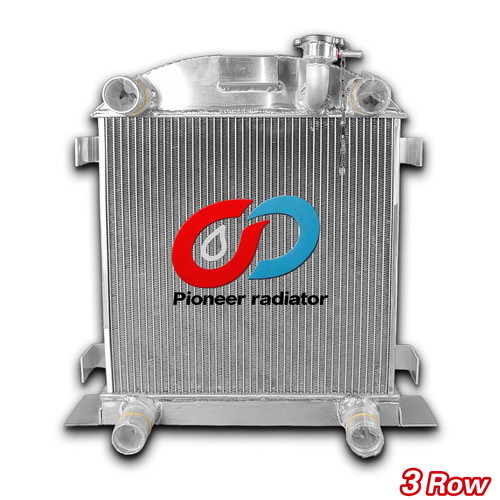 3 Row Aluminum Radiator FOR Ford Lowboy Chopped w/flathead V8 engine 1932-1939