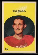 Bill Gadsby - 1962/63 - Red Wings - Parkhurst - #25 - VG-EX