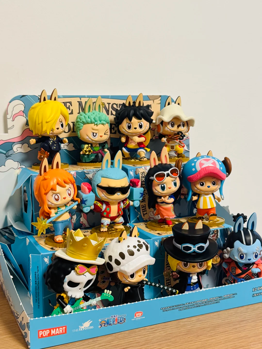 POPMART Labubu x ONE PIECE フィギュア 12個セット Authentc POP MART LABUBU THE MONSTERS×One Piece Full Set of