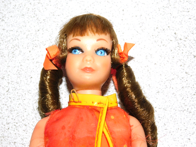 Barbie: VINTAGE Brunette 2nd Issue SAUSAGE CURL TNT SKIPPER Doll