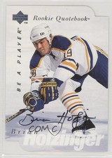 1995-96 Upper Deck Be a Player Die-Cut Auto Brian Holzinger #S161 Auto 12fj