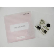 Close To My Heart Acrylix Stamp Set W178 I Love Referrals Book Party Invite Demo