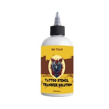Tattoo Stencil Transfer Gel Solution for Machine Stencils, 5 Ounce, Black