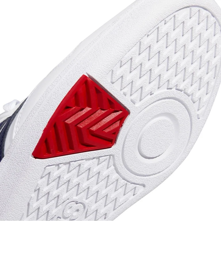  Scarpe Sneakers UOMO Adidas HOOPS 4.0 Low Bianco blue Rosso sportswear UOMO  - Immagine 4 di 4