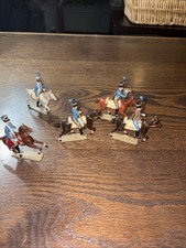 Vintage Lead Britians Soldiers on Horseback Lot Of 5