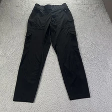 Athleta Chelsea Cargo Pants Womens 2 Black Pull On Athletic Preppy Casual