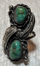 Beautiful Sterling Silver Turquoise Southwest Vintage Ring