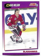 DOUG WILSON 1991-92 SCORE CARD NEAR MINT CONDITION