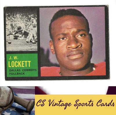 1962 Topps #40 J.W. Lockett ROOKIE SP