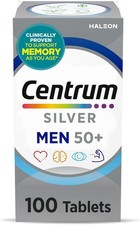 Centrum Silver Men's Multivitamin for Men 50 and Over, 100 Tablets