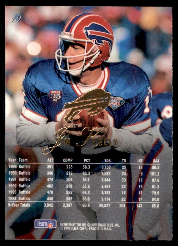 1995 Flair - Jim Kelly #19 - Image 2 of 2