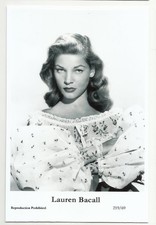 BX137) LAUREN BACALL SWIFTSURE PHOTO POSTCARD (219/69) PIN UP FILM GLAMOUR
