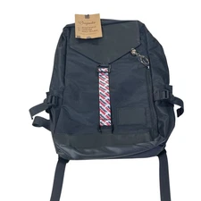 NWT Origaudio Black Backpack Laptop Travel Bag School Helmet Keyring MotoGP