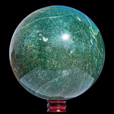 285MM Zielona truskawkowa kula kwarcowa Energia lecznicza Metafizyczny kamień szlachetny Brazylia