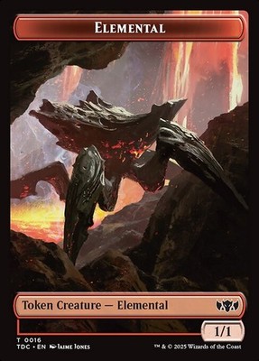 Elemental // Gold | MTG Tarkir: Dragonstorm Commander Tokens | Non Foil | NM