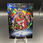 🔥2025 Topps Midnight Oil Marks Autograph 3/5 Hakeem Olajuwon Rockets  legend!!￼