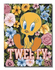 Tweety bird Floral Looney Tunes sign 8.25" x 10.75" inch Made in USA