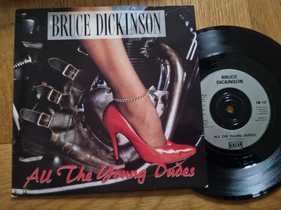 Bruce Dickinson   All The Young Dudes 1990 EMI Records 7  Hard Rock EX/EX