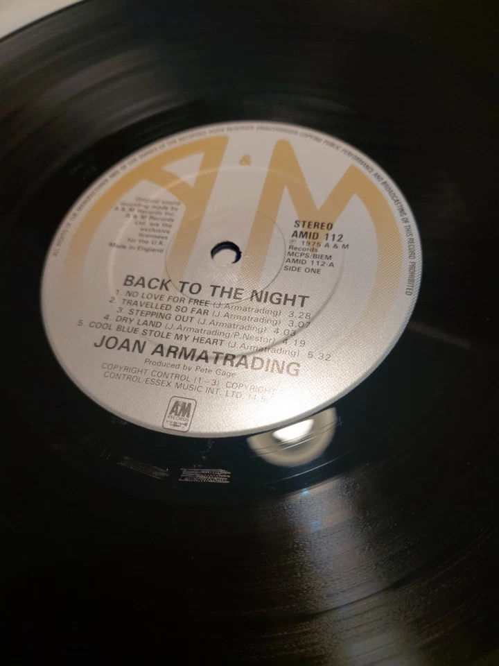 Unused Joan Armatrading  Back To The Night AMID 112 Lp Uk 1982 Sleeve =NM LP=M - Bild 3 von 4