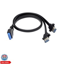 USB 3.0 Front Panel Cable, Motherboard 19/20pin Cable to USB Female Splitter ...