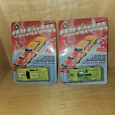 Vintage 1980s Color Force Cars Color Change Racecar Lot Of 2 Rare Ferrari's