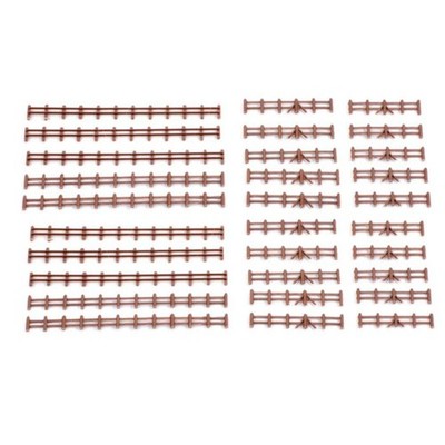 Gaugemaster GMKD44 N Gauge Brown Farm Rail Fencing 86mm x 10 Lengths