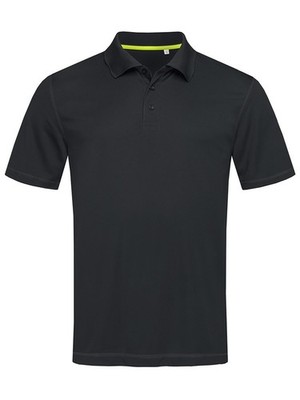 STEDMAN Herren Poloshirt ACTIVE 140 Polyester Kurzarm ST8450 BLACK OPAL