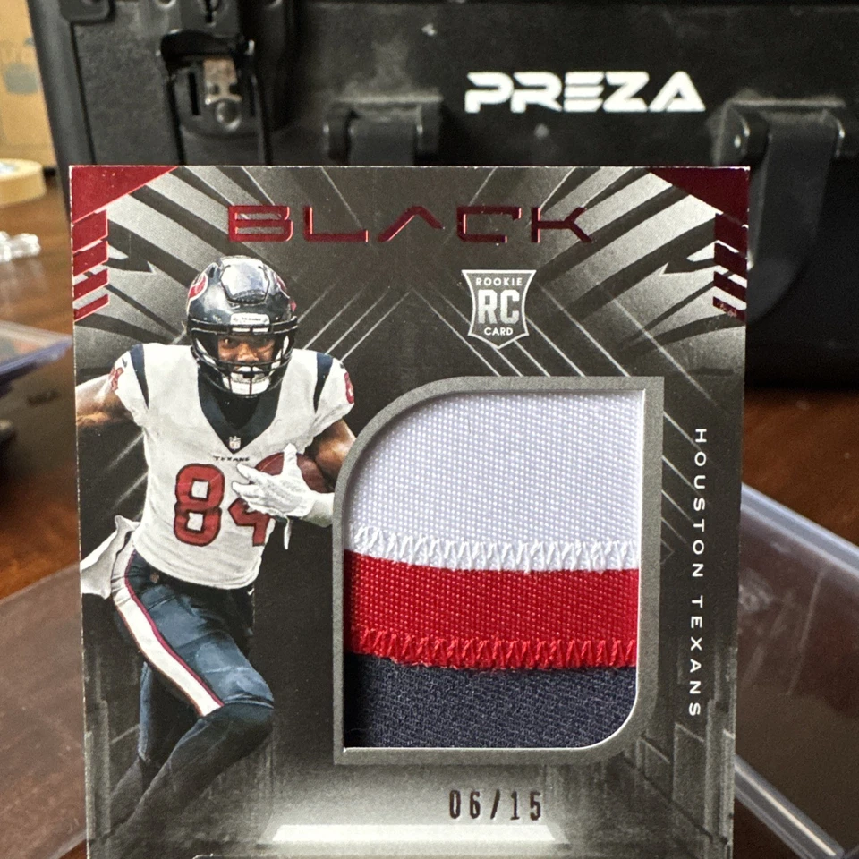 2021 Panini Black - Rookie Patch Autographs Ruby #230 Nico Collins /15 RPA - Image 3 of 4