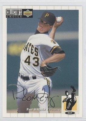 1994 Upper Deck Collector's Choice Silver Foil Signature Paul Wagner #433 0a1