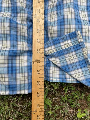 Orvis Trout Bum Shirt Mens Medium Plaid Fly Fishing Button Up Guide Pocket - Picture 9 of 16
