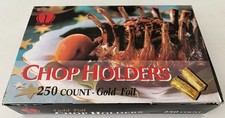 Poly King&reg; Gold Foil Paper Chop Holder 246 Count in Pack
