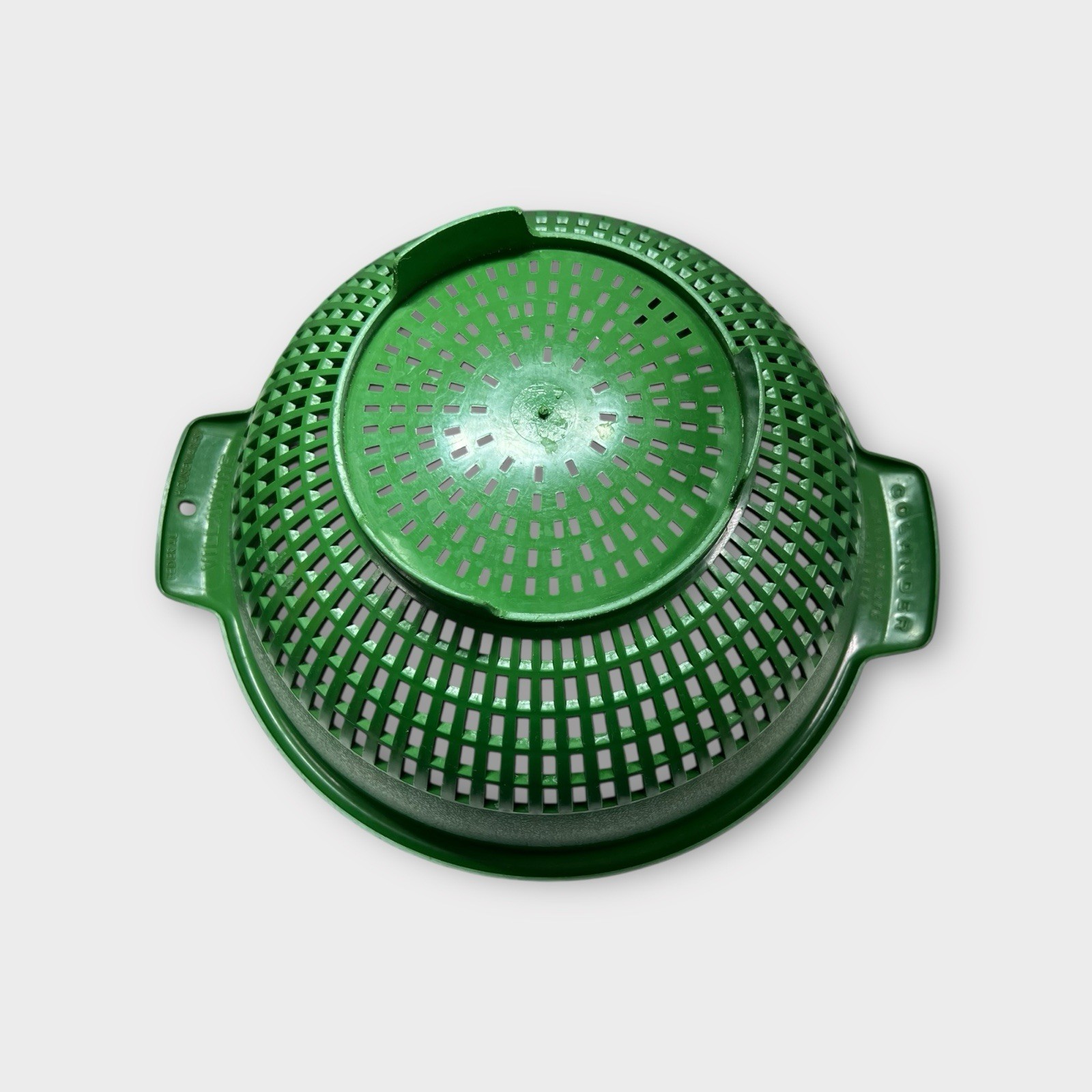 VTG Villaware Colander Green MCM 10.5” Dishwasher Safe Unbreakable Chicago 60645