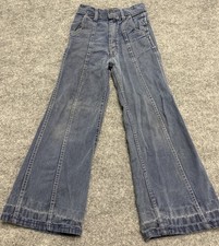 Vintage K Mart Jeans Juniors Size 8 Blue Flare Bell Bottom Faded 70s 80s