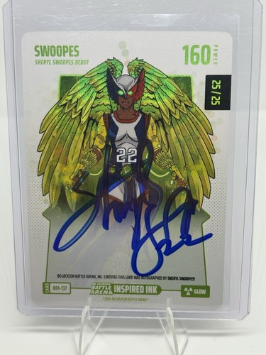 Cheryl Swoopes Auto 25/25 Glow Bo Jackson Battle Arena Swoopes BFA-137