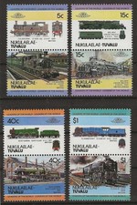 Tuvalu Nukulaelae 1984 - Trains, Set of 4 Part 1 - MNH